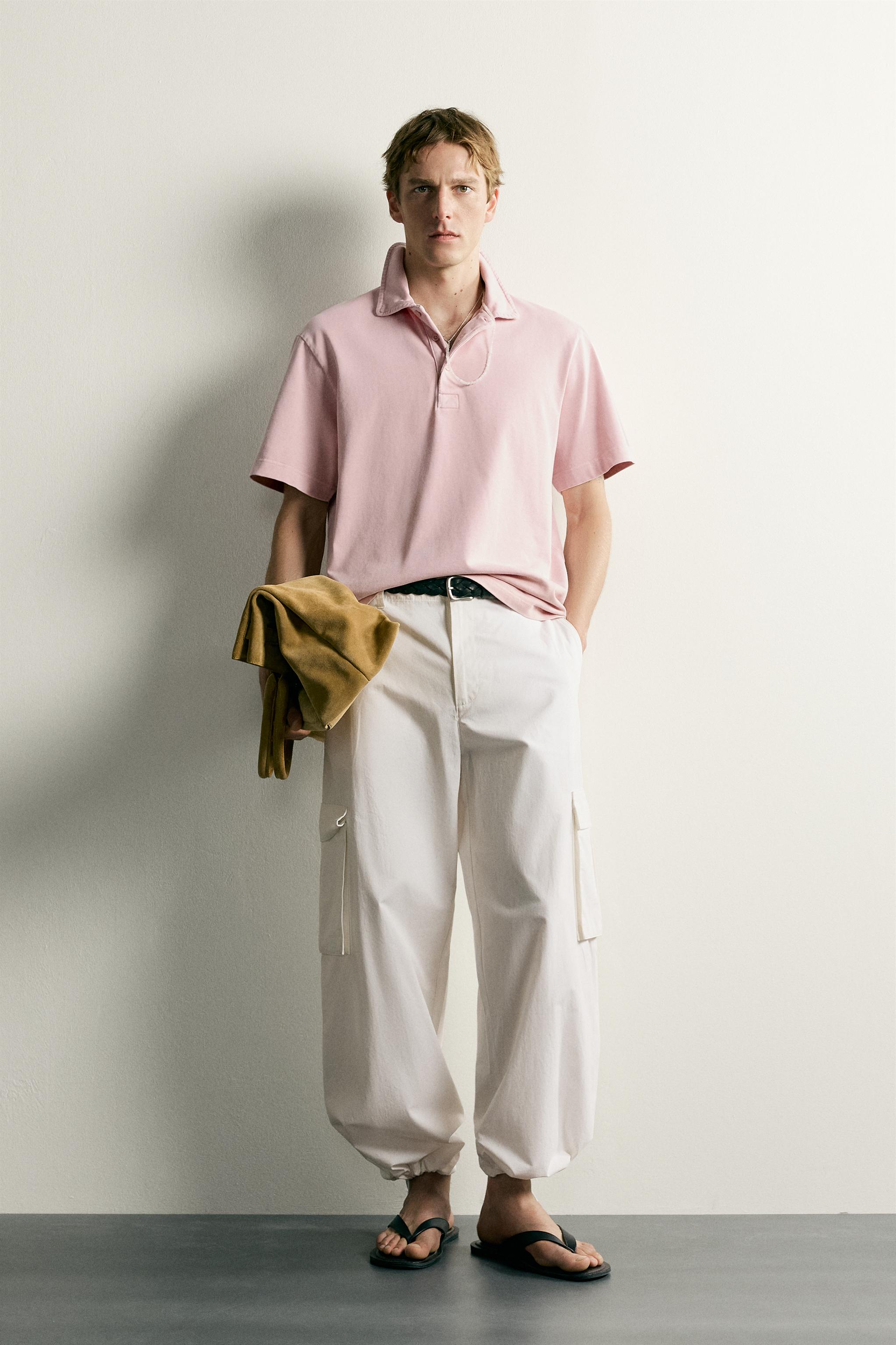 REGULAR FIT TEXTURED POLO